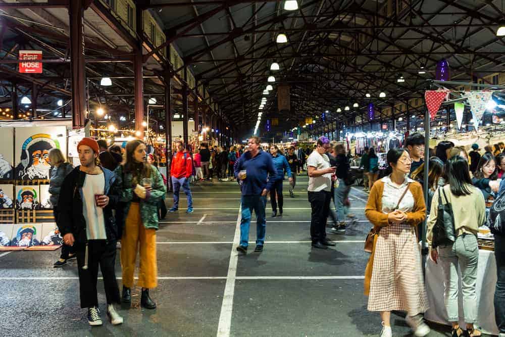 Venture Thrill_Queen Victoria Market in Melbourne at Night